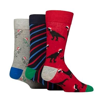 SockShop Wildfeet Homme Cadeau de Noël Chaussettes Paquet de 3 - Publicité SockShop Wildfeet Homme Cadeau de Noël Chaussettes Paquet de 3 - Publicité