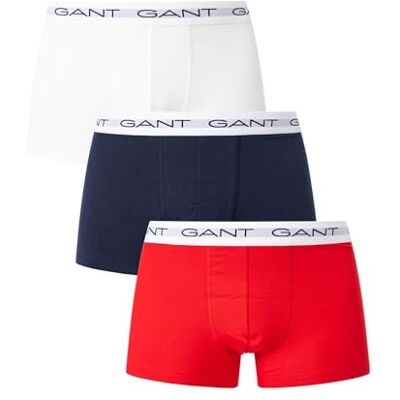 GANT -105-S Lot De 3 Caleçons, Multicolore, S Homme - Publicité GANT -105-S Lot De 3 Caleçons, Multicolore, S Homme - Publicité