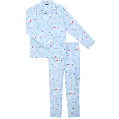 ARTHUR Pyjama Homme boutonné, Ensemble Manches Longues et Pantalon 100% Coton Chaud et Doux pour l'hiver Motif Montagne Ski Bleu Taille XL - Publicité ARTHUR Pyjama Homme boutonné, Ensemble Manches Longues et Pantalon 100% Coton Chaud et Doux pour l'hiver Motif Montagne Ski Bleu Taille XL - Publicité