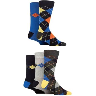SockShop Chaussettes en bambou naturel pour hommes, colorées et à motifs, taille 40-45, lot de 5 - Publicité SockShop Chaussettes en bambou naturel pour hommes, colorées et à motifs, taille 40-45, lot de 5 - Publicité
