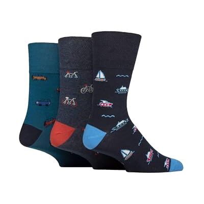 SockShop Gentle Grip Homme Fun Feet Chaussettes Paquet de 3 Véhicule 39-45 - Publicité SockShop Gentle Grip Homme Fun Feet Chaussettes Paquet de 3 Véhicule 39-45 - Publicité