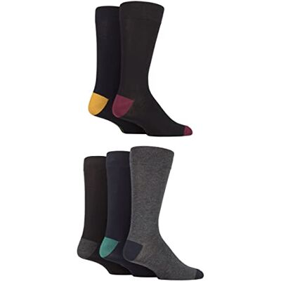 SockShop Chaussettes en bambou naturel pour hommes, colorées et à motifs, taille 40-45, lot de 5 - Publicité SockShop Chaussettes en bambou naturel pour hommes, colorées et à motifs, taille 40-45, lot de 5 - Publicité