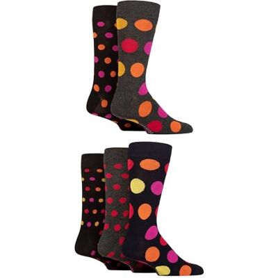 SockShop Chaussettes en bambou naturel pour hommes, colorées et à motifs, taille 40-45, lot de 5 - Publicité SockShop Chaussettes en bambou naturel pour hommes, colorées et à motifs, taille 40-45, lot de 5 - Publicité