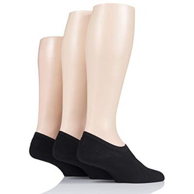 SockShop Homme Plaine Hi Cut Bambou Liners Paquet de 3 Noir 39-45 - Publicité SockShop Homme Plaine Hi Cut Bambou Liners Paquet de 3 Noir 39-45 - Publicité