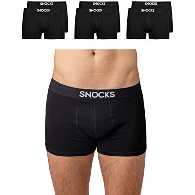 Snocks Boxer Homme Lot de 6 – Caleçon en Coton Bio Certifié GOTS – Slip Confort sans Étiquette, Ne S’enroule Pas, Ne Coupe Pas – sous Vêtement Respirant Ajustement Parfait Tailles 3XL - Publicité Snocks Boxer Homme Lot de 6 – Caleçon en Coton Bio Certifié GOTS – Slip Confort sans Étiquette, Ne S’enroule Pas, Ne Coupe Pas – sous Vêtement Respirant Ajustement Parfait Tailles 3XL - Publicité