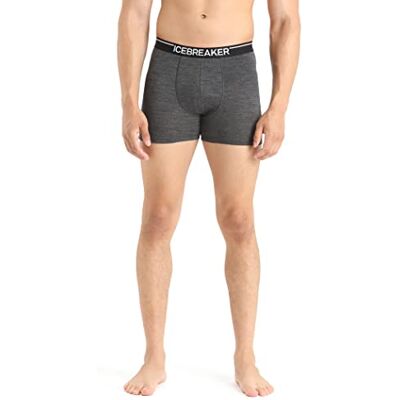 Icebreaker Hommes Anatomica Boxers Caleçon Homme Laine Mérinos sous-Vêtements Jet Heather, S - Publicité Icebreaker Hommes Anatomica Boxers Caleçon Homme Laine Mérinos sous-Vêtements Jet Heather, S - Publicité