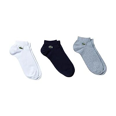 Lacoste Sport Chaussettes Mixte Lot de 3 , Argent Chine/Marine-Blanc, 39-42 - Publicité Lacoste Sport Chaussettes Mixte Lot de 3 , Argent Chine/Marine-Blanc, 39-42 - Publicité