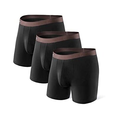 DAVID ARCHY Boxer Homme sans Couture Lot de 3 Long en Fibres de Bambou Poche sous-Vêtement Élastique Séchage Rapide Confortable - Publicité DAVID ARCHY Boxer Homme sans Couture Lot de 3 Long en Fibres de Bambou Poche sous-Vêtement Élastique Séchage Rapide Confortable - Publicité