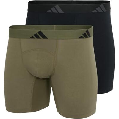 Adidas Herren Unterwäsche Bosershorts 2er Pack Boxer Brief (2pk) -Active Flex Cotton Ergonomic Caleçon Boxeur, 901 Assorti, S Hommes - Publicité Adidas Herren Unterwäsche Bosershorts 2er Pack Boxer Brief (2pk) -Active Flex Cotton Ergonomic Caleçon Boxeur, 901 Assorti, S Hommes - Publicité