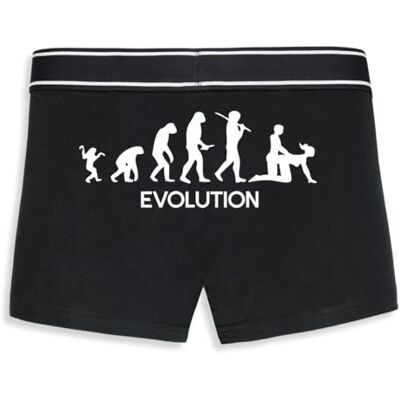 La French Touch Boxer Homme Humour Evolution de l'homme Confectionné en France Caleçon Homme Drole et Rigolo Cadeau Humour Anniversaire Original - Publicité La French Touch Boxer Homme Humour Evolution de l'homme Confectionné en France Caleçon Homme Drole et Rigolo Cadeau Humour Anniversaire Original - Publicité