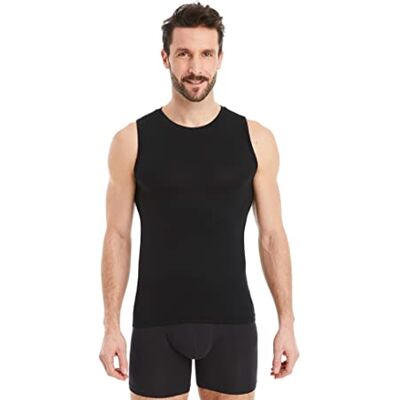 FINN Maillot de Corps Business pour Homme sans Manches avec Col Rond sous-Maillot en Tissu Original Lenzing® Modal Le Débardeur Parfait sous Une Chemise et Un Costume Noir S - Publicité FINN Maillot de Corps Business pour Homme sans Manches avec Col Rond sous-Maillot en Tissu Original Lenzing® Modal Le Débardeur Parfait sous Une Chemise et Un Costume Noir S - Publicité