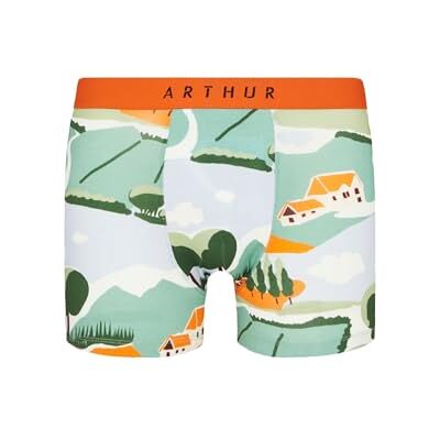 ARTHUR Boxer Homme Coton Bio Stretch, Vert Campagne, Taille M - Publicité ARTHUR Boxer Homme Coton Bio Stretch, Vert Campagne, Taille M - Publicité