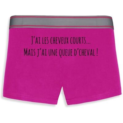 La French Touch Boxer Homme Humour J’AI Les Cheveux Courts mais Une Queue d’Cheval Confectionné en France Caleçon Homme Drole et Rigolo Cadeau Humour Anniversaire Original - Publicité La French Touch Boxer Homme Humour J’AI Les Cheveux Courts mais Une Queue d’Cheval Confectionné en France Caleçon Homme Drole et Rigolo Cadeau Humour Anniversaire Original - Publicité