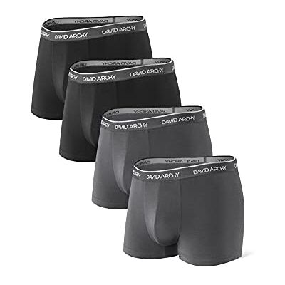 DAVID ARCHY Boxer Homme sans Couture Lot de 4 Caleçon Short en Fibre de Bambou Pouche sous-Vêtement Élastique Ultra-Doux - Publicité DAVID ARCHY Boxer Homme sans Couture Lot de 4 Caleçon Short en Fibre de Bambou Pouche sous-Vêtement Élastique Ultra-Doux - Publicité