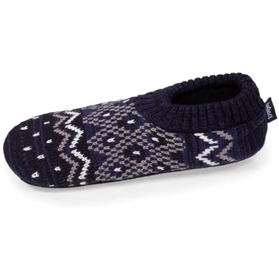 Isotoner Chaussettes d'intérieur homme ultra confortables, semelle en suédine avec picots antidérapants, 42/43, marine chiné - Publicité Isotoner Chaussettes d'intérieur homme ultra confortables, semelle en suédine avec picots antidérapants, 42/43, marine chiné - Publicité