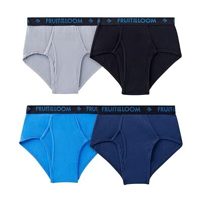 Fruit of the Loom Men's Breathable Brief Colors (Pack of 4), Assorted, Large - Publicité Fruit of the Loom Men's Breathable Brief Colors (Pack of 4), Assorted, Large - Publicité