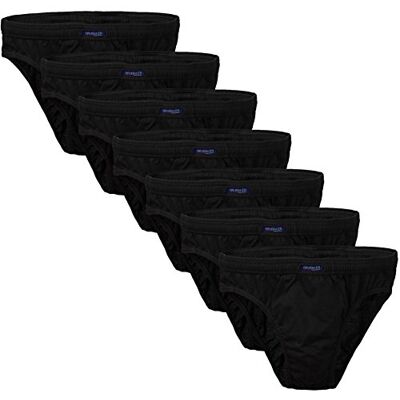BRUBAKER Slip Homme Lot de 7 Coton 100% Noir L - Publicité BRUBAKER Slip Homme Lot de 7 Coton 100% Noir L - Publicité