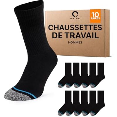 Occulto chaussettes de travail homme lot de 10 paires (modèle: ) - Publicité Occulto chaussettes de travail homme lot de 10 paires (modèle: ) - Publicité