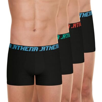 Athena Lot de 4 Boxers Homme My Petit Prix Coton Stretch Label Oeko-TEX Standard 100 - Publicité Athena Lot de 4 Boxers Homme My Petit Prix Coton Stretch Label Oeko-TEX Standard 100 - Publicité