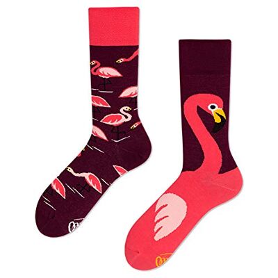 Many Mornings Chaussettes unisexes flamant rose, rose, aubergine, 43-46 - Publicité Many Mornings Chaussettes unisexes flamant rose, rose, aubergine, 43-46 - Publicité