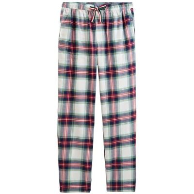 ARTHUR Pantalon de pyjama Homme 100% Coton chaud et doux pour l'hiver Motif Logan Tartan Blanc Taille L - Publicité ARTHUR Pantalon de pyjama Homme 100% Coton chaud et doux pour l'hiver Motif Logan Tartan Blanc Taille L - Publicité