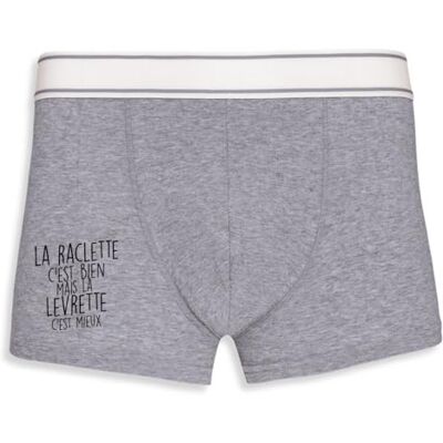 La French Touch Boxer Homme Humour La Raclette C'est Bien Confectionné en France Caleçon Homme Drole et Rigolo Cadeau Humour Anniversaire Original - Publicité La French Touch Boxer Homme Humour La Raclette C'est Bien Confectionné en France Caleçon Homme Drole et Rigolo Cadeau Humour Anniversaire Original - Publicité
