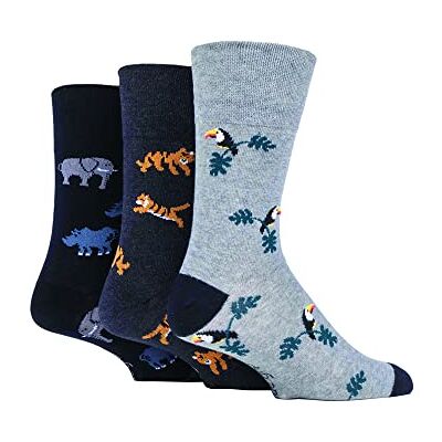 SockShop Gentle Grip Homme Fun Feet Chaussettes Paquet de 3 - Publicité SockShop Gentle Grip Homme Fun Feet Chaussettes Paquet de 3 - Publicité