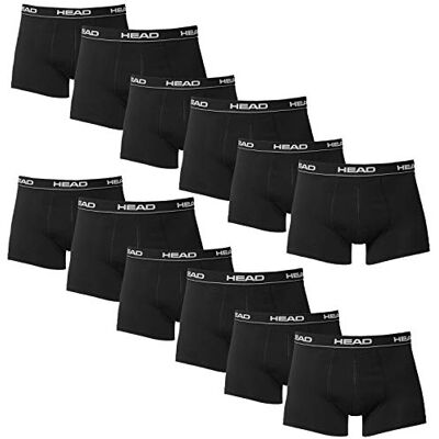 HEAD Hommes Boxer Boxer-short Sous-vêtement Pack de 12 en Beaucoup de Couleurs M, Noir - Publicité HEAD Hommes Boxer Boxer-short Sous-vêtement Pack de 12 en Beaucoup de Couleurs M, Noir - Publicité