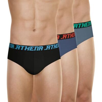 Athena Lot de 3 Slips Homme Trio Essentiel - Publicité Athena Lot de 3 Slips Homme Trio Essentiel - Publicité