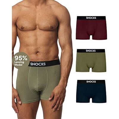 Snocks Boxer Homme Microfibre Modal Lot de 3 Calecons Hommes - Publicité Snocks Boxer Homme Microfibre Modal Lot de 3 Calecons Hommes - Publicité
