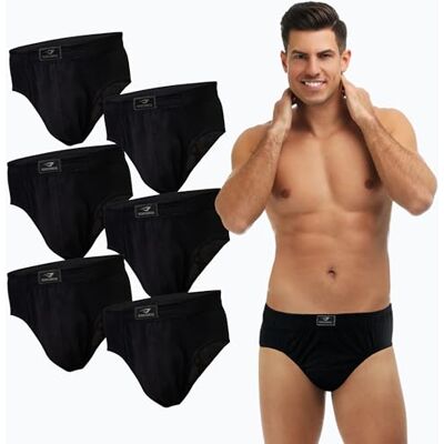 SGS Lot de 6 à 12 Calecon Homme Slips Confortables en Coton pour Hommes Slip Homme, sous-Vêtements Respirants et Doux Tailles S à XXL, Multicolores - Publicité SGS Lot de 6 à 12 Calecon Homme Slips Confortables en Coton pour Hommes Slip Homme, sous-Vêtements Respirants et Doux Tailles S à XXL, Multicolores - Publicité