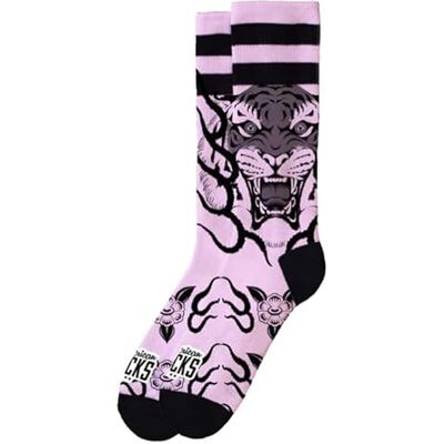 American Socks Chaussettes Khan mi-hautes unisexes conçues à Barcelone avec 67 % Coolmax, rose, L/XL - Publicité American Socks Chaussettes Khan mi-hautes unisexes conçues à Barcelone avec 67 % Coolmax, rose, L/XL - Publicité