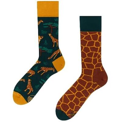 Many Mornings The Girafe / Girafe Chaussettes mixtes inégales Girafe, Vert, marron., 39-42 - Publicité Many Mornings The Girafe / Girafe Chaussettes mixtes inégales Girafe, Vert, marron., 39-42 - Publicité