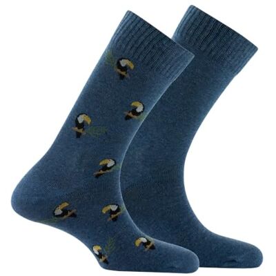 Kindy Lot de 2 paires de chaussettes en coton TOUCANS - Publicité Kindy Lot de 2 paires de chaussettes en coton TOUCANS - Publicité