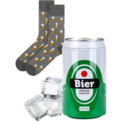 soxo Biere Cadeau Original Canette Chaussettes Homme Fantaisie 40-45 Socks Hautes En Coton, Motif Bierre Drôle, Idée Utile Pour Anniversaire - Publicité soxo Biere Cadeau Original Canette Chaussettes Homme Fantaisie 40-45 Socks Hautes En Coton, Motif Bierre Drôle, Idée Utile Pour Anniversaire - Publicité
