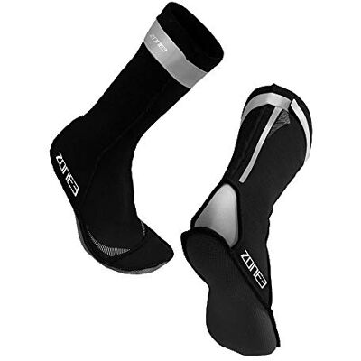 ZONE3 Mixte Escarpines Escarpines Neopreno, Black / Reflective Silver, XS Taille Tall EU - Publicité ZONE3 Mixte Escarpines Escarpines Neopreno, Black / Reflective Silver, XS Taille Tall EU - Publicité