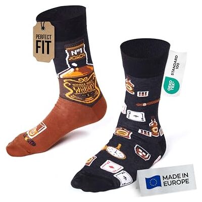 Many Mornings Chaussettes colorées amusantes unisexe tailles 35-46 Idée cadeau Loisirs et style de vie Chaussettes en coton folles, Cognac, 43-46 - Publicité Many Mornings Chaussettes colorées amusantes unisexe tailles 35-46 Idée cadeau Loisirs et style de vie Chaussettes en coton folles, Cognac, 43-46 - Publicité