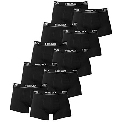 HEAD Hommes Boxer Boxer-shorts Sous-vêtement Pack De 10 En Beaucoup De Couleurs L, Noir - Publicité HEAD Hommes Boxer Boxer-shorts Sous-vêtement Pack De 10 En Beaucoup De Couleurs L, Noir - Publicité