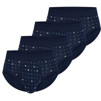 Schiesser Homme Slips, de 4 Lot, Bleu Marine, Finement Côtelé - Publicité Schiesser Homme Slips, de 4 Lot, Bleu Marine, Finement Côtelé - Publicité
