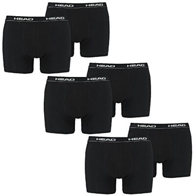 Head Lot de 6 boxers pour homme Noir Medium - Publicité Head Lot de 6 boxers pour homme Noir Medium - Publicité