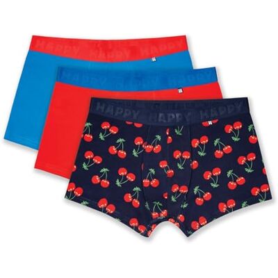 Happy Socks Caleçons Boxers à Motif de Cerises pour Homme, Tailles S XL - Publicité Happy Socks Caleçons Boxers à Motif de Cerises pour Homme, Tailles S XL - Publicité