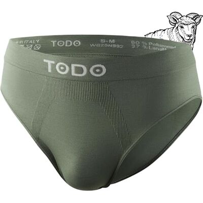 TODO 37 % laine mérinos sous-vêtements pour homme ne gratte pas. Slip de sport élastique en laine mérinos pour homme. Sous-vêtements respirants en laine mérinos (Taille S-3XL), 1 kaki, L-XL - Publicité TODO 37 % laine mérinos sous-vêtements pour homme ne gratte pas. Slip de sport élastique en laine mérinos pour homme. Sous-vêtements respirants en laine mérinos (Taille S-3XL), 1 kaki, L-XL - Publicité
