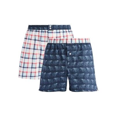 ARTHUR Lot de 2 Caleçons Homme Ours Polaire Carreaux Marine, L - Publicité ARTHUR Lot de 2 Caleçons Homme Ours Polaire Carreaux Marine, L - Publicité