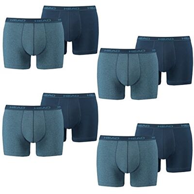8 x pack Head Men's Boxer Shorts with Elastic Waistband , Größe Bekleidung:L, Farben:Blue Heaven - Publicité 8 x pack Head Men's Boxer Shorts with Elastic Waistband , Größe Bekleidung:L, Farben:Blue Heaven - Publicité