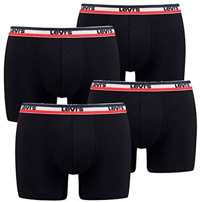4-Pack Men's Levis SPRTSWR Logo Boxer Brief Boxer Shorts Underwear Pants - Publicité 4-Pack Men's Levis SPRTSWR Logo Boxer Brief Boxer Shorts Underwear Pants - Publicité