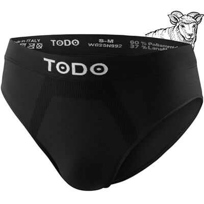 TODO 37 % laine mérinos sous-vêtements pour homme ne gratte pas. Slip de sport élastique en laine mérinos pour homme. Sous-vêtements respirants en laine mérinos (Taille S-3XL), 1 x noir., L-XL - Publicité TODO 37 % laine mérinos sous-vêtements pour homme ne gratte pas. Slip de sport élastique en laine mérinos pour homme. Sous-vêtements respirants en laine mérinos (Taille S-3XL), 1 x noir., L-XL - Publicité