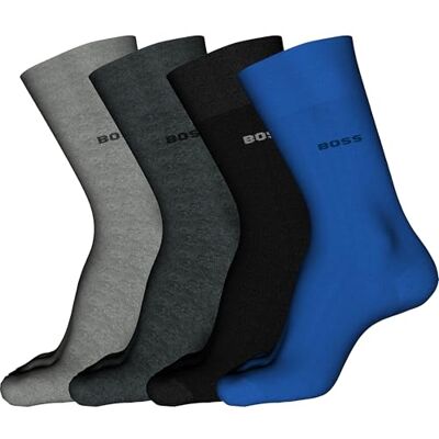 BOSS 4P RS Giftset Uni CC Chaussettes_Gift_Set, Bright Blue, 40-46 Men - Publicité BOSS 4P RS Giftset Uni CC Chaussettes_Gift_Set, Bright Blue, 40-46 Men - Publicité