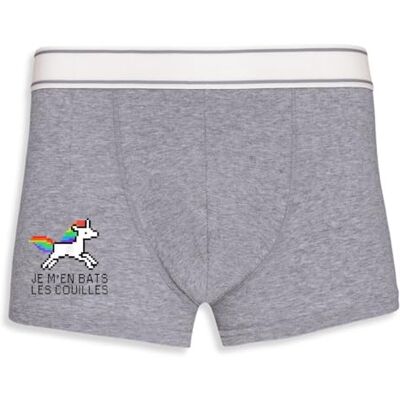 La French Touch Boxer Homme Humour Je m'en Bats Les Couilles Imprimé en France Caleçon Homme Drole et Rigolo Cadeau Humour Anniversaire Original (Gris, XL) - Publicité La French Touch Boxer Homme Humour Je m'en Bats Les Couilles Imprimé en France Caleçon Homme Drole et Rigolo Cadeau Humour Anniversaire Original (Gris, XL) - Publicité