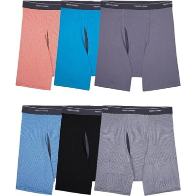 Fruit of The Loom Men's Coolzone Boxer Briefs, Moisture Wicking & Breathable, Assorted Color Multipacks Slip Homme (Lot de 6) - Publicité Fruit of The Loom Men's Coolzone Boxer Briefs, Moisture Wicking & Breathable, Assorted Color Multipacks Slip Homme (Lot de 6) - Publicité