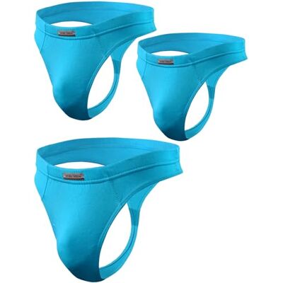 sesto senso Homme String Sexy Thong Micromodal 1-3 Pack Tanga Slips M 3 Pack Turquoise - Publicité sesto senso Homme String Sexy Thong Micromodal 1-3 Pack Tanga Slips M 3 Pack Turquoise - Publicité
